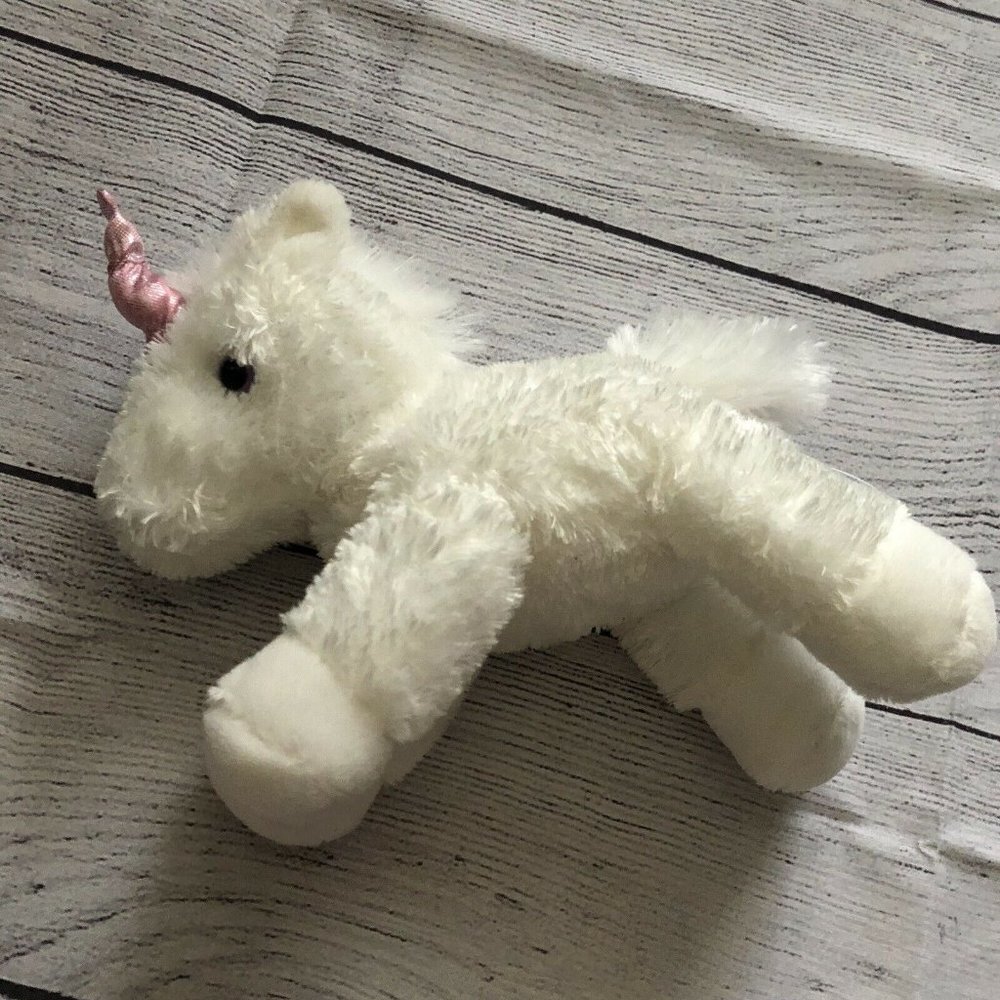 Aurora World White Plush Unicorn with Pink Horn 8” Stuffed Animal Kids Toy 2018